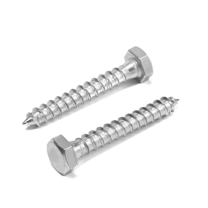 Шуруп-болт ТУНДРА, сантехнический, оцинкованный, DIN 571, М6х40 мм, 4,8 - 5 кг