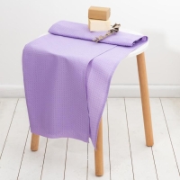 Полотенце вафельное банное &laquo;Экономь и Я&raquo;, 80х150 см, цвет сиреневый