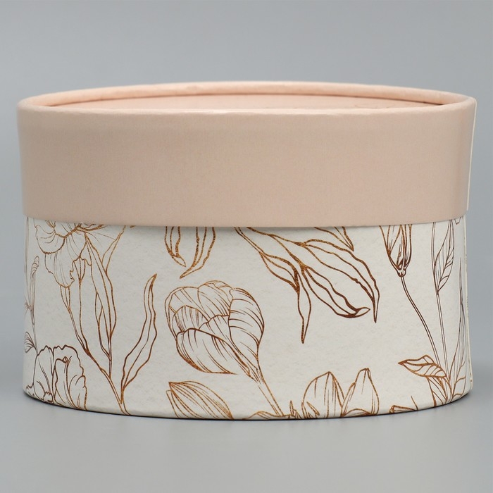 Набор шляпных коробок 2 в 1, упаковка подарочная, &laquo;Нежность&raquo;, 16 х 11.5, 13 х 9 см