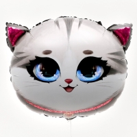 Воздушный шар фольгированный 24" &laquo;Котик&raquo;, набор 3 шт.
