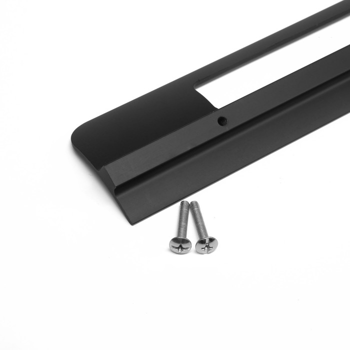 Ручка скоба мебельная RS1402, м/о=192, цвет черный Ручка скоба мебельная RS1402, м/о=192, цвет черный