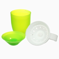 Поильник - непроливайка детский тренировочный «360°», 240 мл., с ручками, цвет зеленый Поильник - непроливайка детский тренировочный «360°», 240 мл., с ручками, цвет зеленый