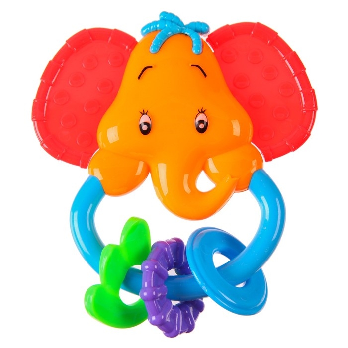 Погремушка «Африка: Слоник», цвет МИКС, Крошка Я Погремушка «Африка: Слоник», цвет МИКС, Крошка Я