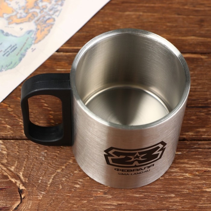 Термокружка с компасом &laquo;23 февраля&raquo;, 180 мл