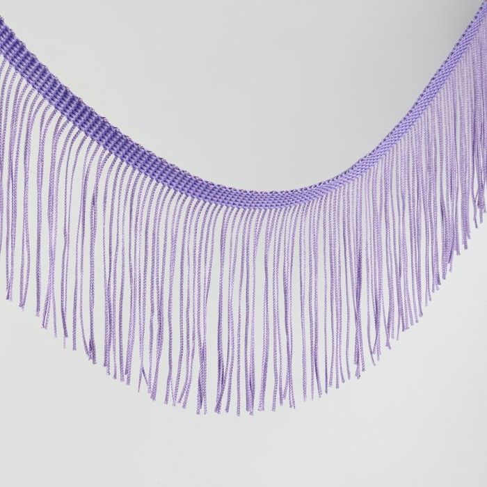 Тесьма декоративная &laquo;Бахрома&raquo;, 10 см, 5 &plusmn; 0,5 м, цвет лавандовый