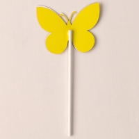 Набор топперов «Бабочки», набор 5 шт., цвет красный Набор топперов «Бабочки», набор 5 шт., цвет красный