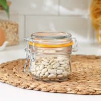 Банка стеклянная для сыпучих продуктов Optima, 250 мл, с бугельным замком