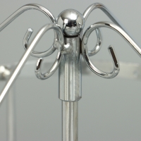 Подставка для украшений &laquo;Вертушка&raquo;,4 яруса,72 пары, металл, 15&times;15&times;34 см, цвет хром