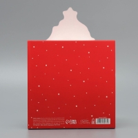 Подарочная коробкановогодняя складная &laquo;Волшебный новый год&raquo;, зайки, 15 х 15 х 8 см, Новый год