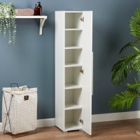 Пенал для ванной комнаты 270 белый, 27 х 33 х 150 см