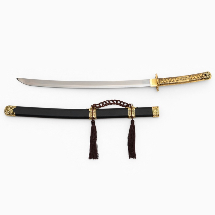 Сувенирное изделие Катана на подставке, бронзовая отделка Сувенирное изделие Катана на подставке, бронзовая отделка