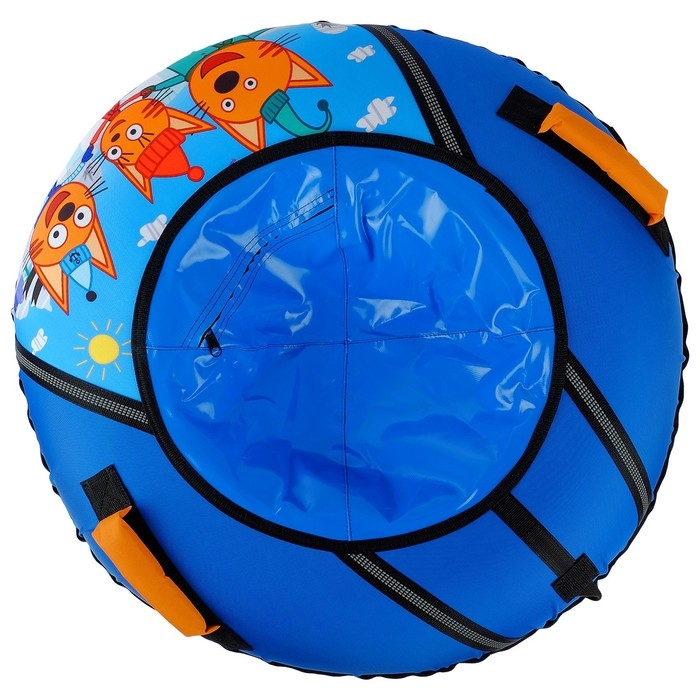 Тюбинг-ватрушка &laquo;Три кота&raquo;, ТБ1-90/ТК, диаметр чехла 95 см