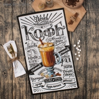 Полотенце кухонное Доляна «Любимый кофе» 35х60 см, 100% хл, 160г/м2 Полотенце кухонное Доляна «Любимый кофе» 35х60 см, 100% хл, 160г/м2
