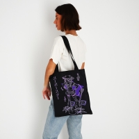 Шопер «Аниме» 35х0.5х40 см, отд без молнии, без подклада, чёрный Шопер «Аниме» 35х0.5х40 см, отд без молнии, без подклада, чёрный