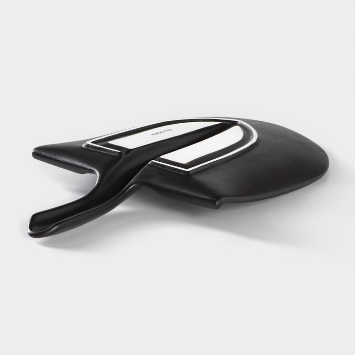 Блюдо фарфоровое для подачи Magistro Carbon «Лопатка», 35,5×20,2 см, цвет чёрный Блюдо фарфоровое для подачи Magistro Carbon «Лопатка», 35,5×20,2 см, цвет чёрный