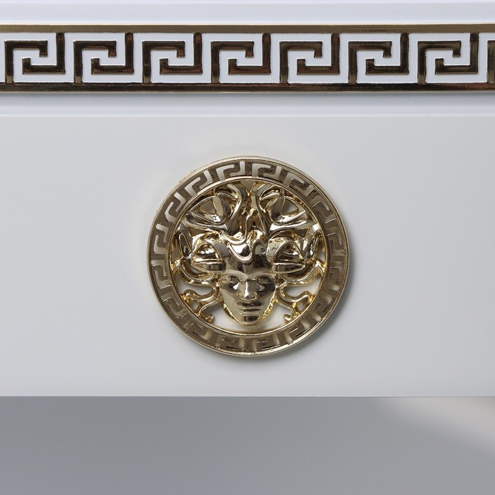 Карниз трёхрядный &laquo;Ультракомпакт. Медуза&raquo;, 180 см, с декоративной планкой 7 см, цвет белый