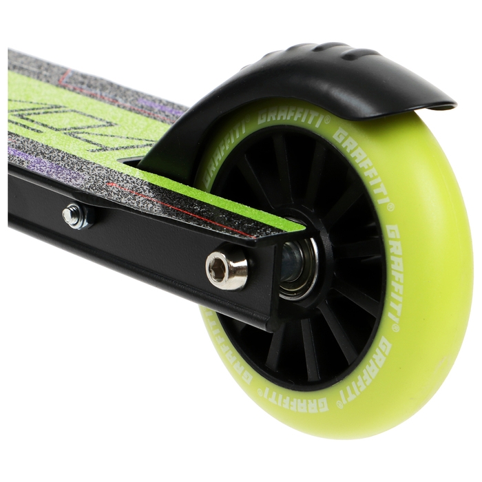 Самокат трюковой GRAFFITI Turn 23, колёса PU 100 мм, 85А, цвет чёрный