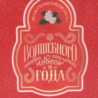 Пакет подарочный новогодний ламинированный квадратный &laquo;Вера в чудеса&raquo;, 22 х 22 х 11 см, Новый год