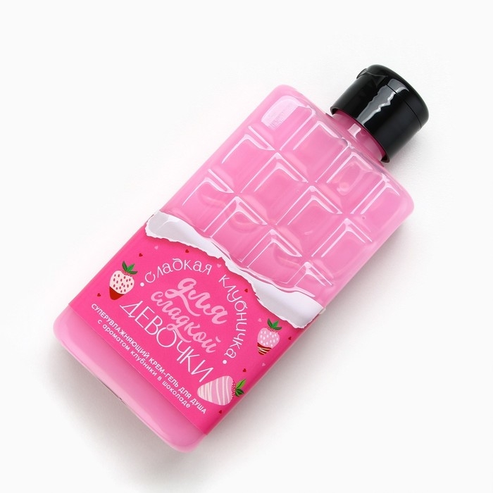 Гель для душа «Для сладкой девочки», 300 мл, аромат клубники в шоколаде, ЧИСТОЕ СЧАСТЬЕ Гель для душа «Для сладкой девочки», 300 мл, аромат клубники в шоколаде, ЧИСТОЕ СЧАСТЬЕ