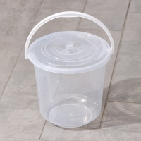 Ведро с крышкой &laquo;Хозяюшка&raquo;, 5 л, цвет МИКС