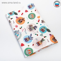 Клеёнка с ПВХ-покрытием «Совушки», 100х140 см Клеёнка с ПВХ-покрытием «Совушки», 100х140 см