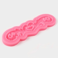 Молд &laquo;Узор&raquo;, силикон, 18&times;6 см, цвет МИКС