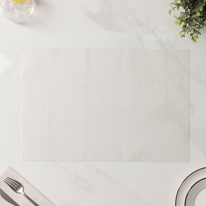 Салфетки сервировочные на стол Доляна Star, 4 шт, 45&times;30 см, цвет белый