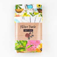 Набор полотенец кухонный Доляна &laquo;Пасхальные забавы&raquo; 35х60см-4шт, 100% хлопок