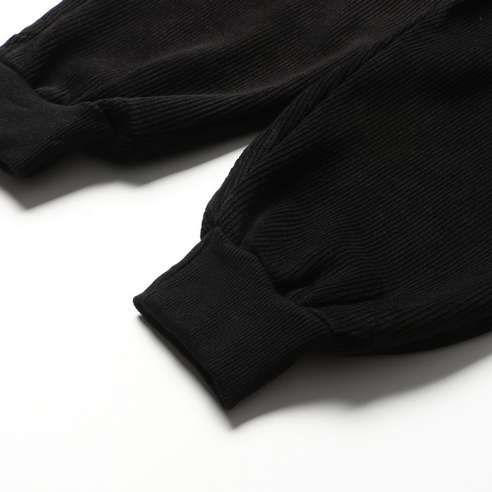 Брюки для девочек, НАЧЁС, цвет чёрный, рост 122-128 см