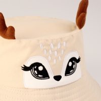 Панама детская для девочки &laquo;Олененок&raquo;, с рожками р-р 48-50