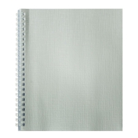 Тетрадь 96 листов в клетку на гребне "Серебро. METALLIC", бумвинил