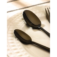 Столовые приборы из нержавеющей стали Доляна «Античность», 4 предмета, цвет чёрный Столовые приборы из нержавеющей стали Доляна «Античность», 4 предмета, цвет чёрный