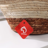 Корзина для хранения плетёная ручной работы Доляна «Тэри», с ручками, 40×24×12 см, цвет коричневый Корзина для хранения плетёная ручной работы Доляна «Тэри», с ручками, 40×24×12 см, цвет коричневый