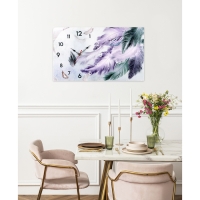 Часы-картина настенные интерьерные "Пушистые листья", бесшумные, 35 х 60 см Часы-картина настенные интерьерные "Пушистые листья", бесшумные, 35 х 60 см