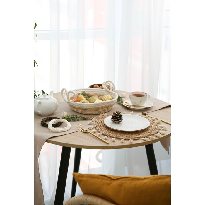 Салфетка сервировочная на стол Доляна «Фина», d=30 см Салфетка сервировочная на стол Доляна «Фина», d=30 см