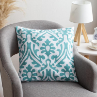 Наволочка декоративная 40х40 см, Monograms mint, 100% хлопок Наволочка декоративная 40х40 см, Monograms mint, 100% хлопок