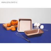 Форма для выпечки Доляна &laquo;Рэнди&raquo;, 25&times;13&times;6 см, антипригарное покрытие, цвет коричневый