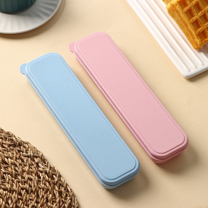 Футляр для столовых приборов Доляна, 21&times;5,5&times;2,2 см, цвет МИКС