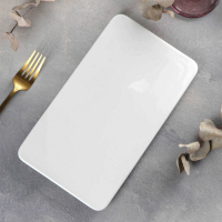 Блюдо фарфоровое Wilmax, 25,5&times;14,5 см, цвет белый