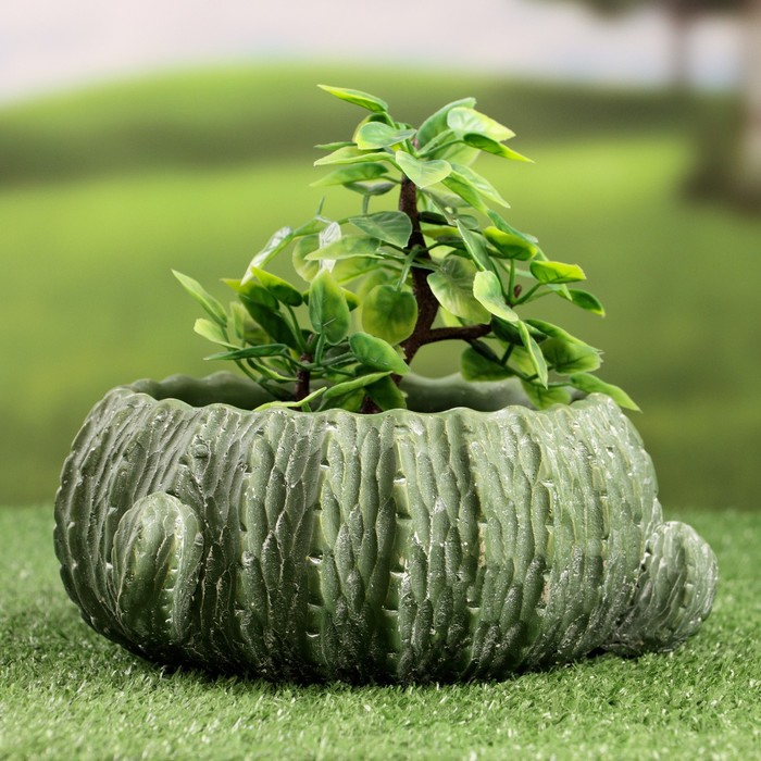 Кашпо - бонсай "Кактус" 19х9см