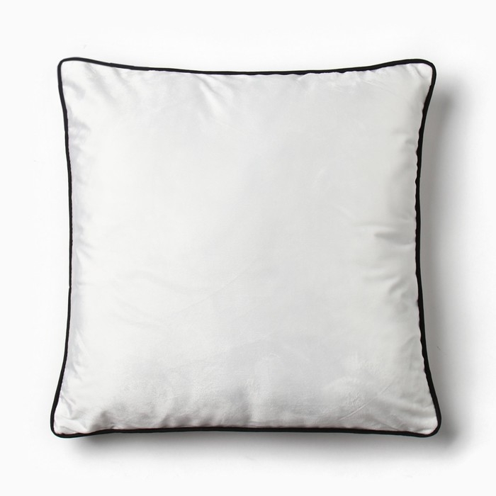 Наволочка декоративная Этель «Кант», 45х45, цвет белый, велюр (100% пэ) Наволочка декоративная Этель «Кант», 45х45, цвет белый, велюр (100% пэ)