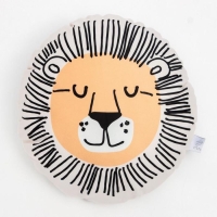 Подушка декоративная Этель &laquo;Лев&raquo;, 40х40 см, велюр, 100% полиэстер