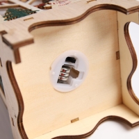 Светодиодная фигура &laquo;Снеговик в лесу&raquo; 11 &times; 23 &times; 11 см, дерево, батарейки LR1130х3 (в комплекте), свечение тёплое белое