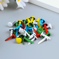 Брадсы для скрапбукинга "Цветные" набор 40 шт МИКС 1,4х0,7х0,7 см Брадсы для скрапбукинга "Цветные" набор 40 шт МИКС 1,4х0,7х0,7 см