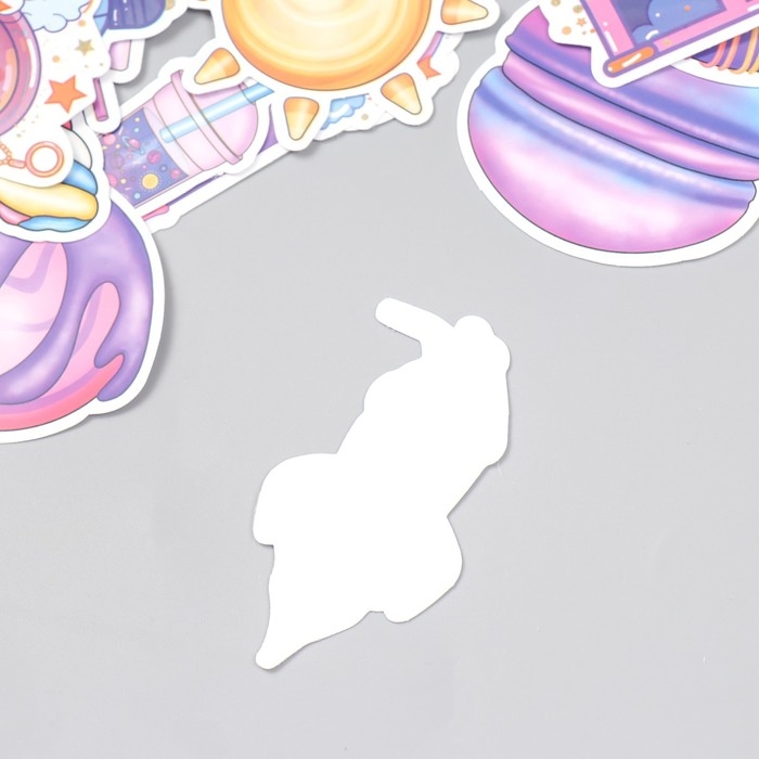 Наклейки для творчества Наклейки для творчества "Космические сладости" набор 50 шт 4х8 см