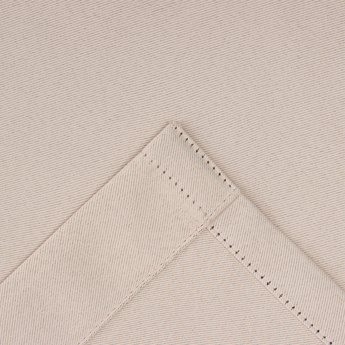 Штора портьерная Этель 250*265 см, цв.бежевый, блэкаут, пл. 240 г/м2