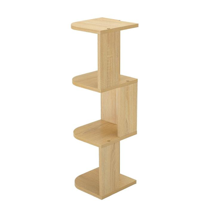 Полка угловая настольная и навесная Лео №4, 250х250х820, Дуб сонома Полка угловая настольная и навесная Лео №4, 250х250х820, Дуб сонома