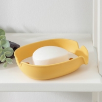 Мыльница овальная, пластик, 15×11×4 см, цвет МИКС Мыльница овальная, пластик, 15×11×4 см, цвет МИКС