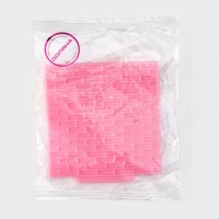 Молд Доляна &laquo;Кирпичная стена&raquo;, силикон, 10&times;10 см, цвет розовый