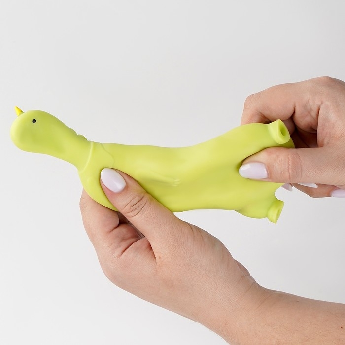 Мялка антистресс тянучка &laquo;Динозавр&raquo;, в пакете, с песком